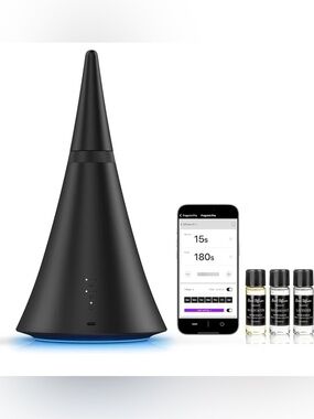 Black Smart Waterless Home Fragrance Diffuser